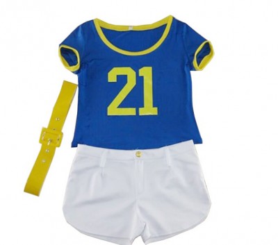 SKCU009 customized football baby Cheerleading Uniform style customized children's suit Cheerleading Uniform style production Cheerleading Uniform style cheerleading producer side view